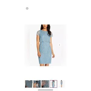 NWT Adrianna Papell Embellished Overlay Dress Size 6